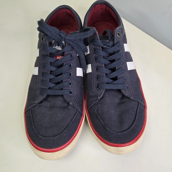 Gola Classic Comet Canvas Sneakers Trainers Men's Blue & White Size 11 - Picture 3 of 12